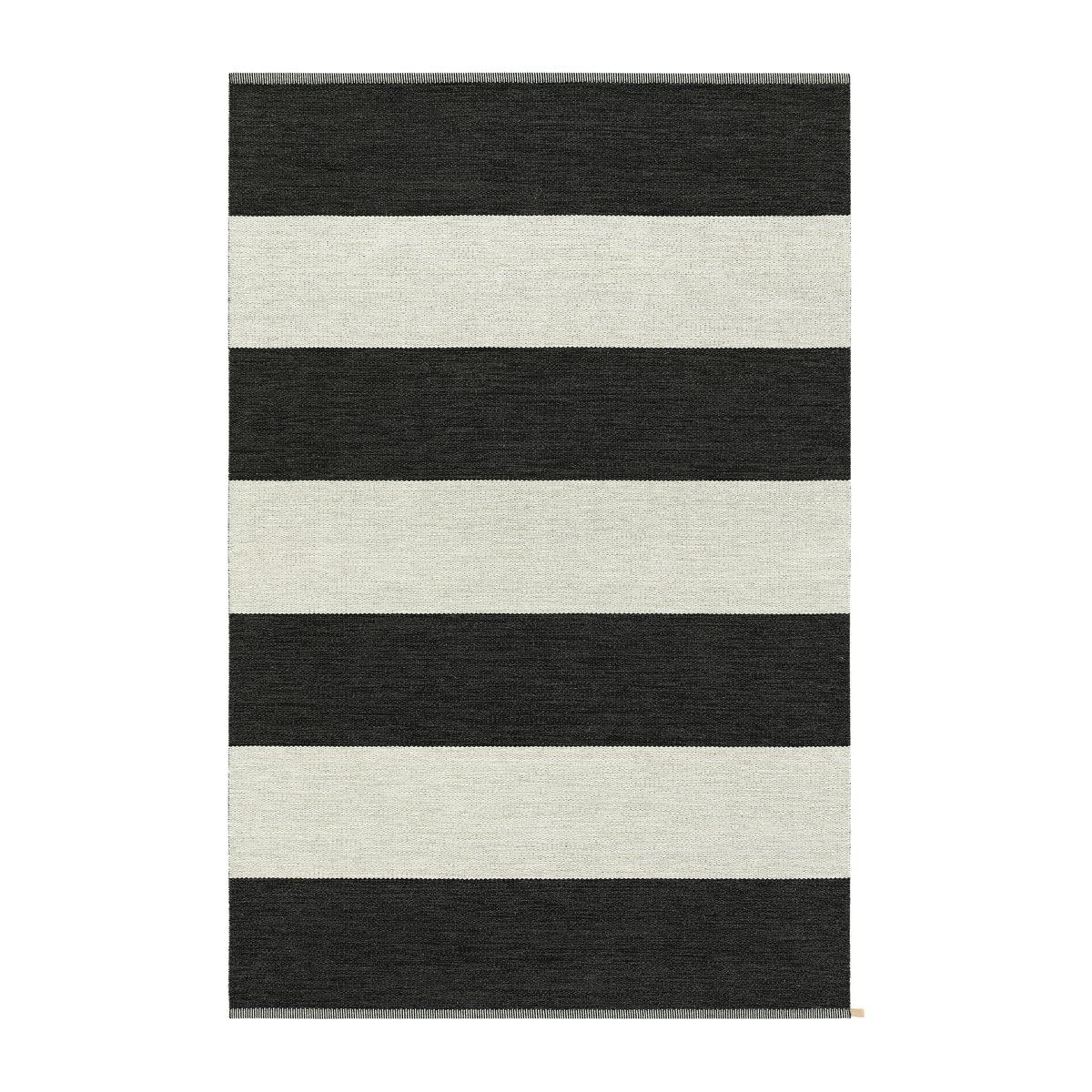 Kasthall Wide Stripe Icon tæppe 195x300 cm Midnight black