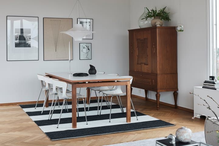 Wide Stripe Icon tæppe 195x300 cm, Midnight black Kasthall