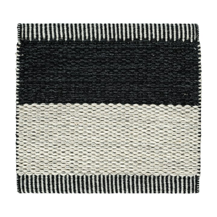 Wide Stripe Icon tæppe 85x240 cm - Midnight black - Kasthall