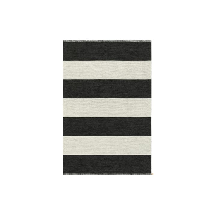 Wide Stripe Icon tæppe - Midnight black 554, 240x165 cm - Kasthall