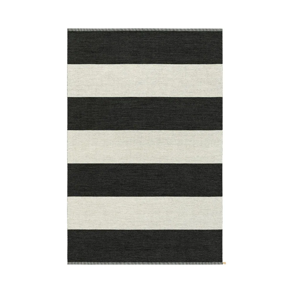 Wide Stripe Icon tæppe, Midnight black 554, 300x200 cm Kasthall