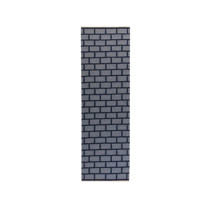 Brick entrétæppe/løber - blue 80x250 cm - Kateha