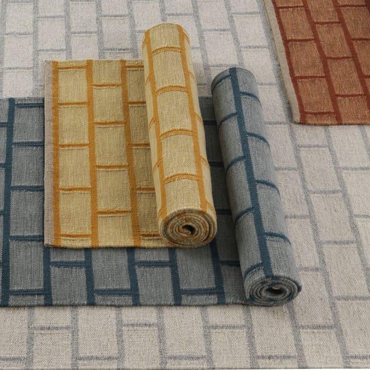 Brick entrétæppe/løber, rust, 80x250 cm Kateha