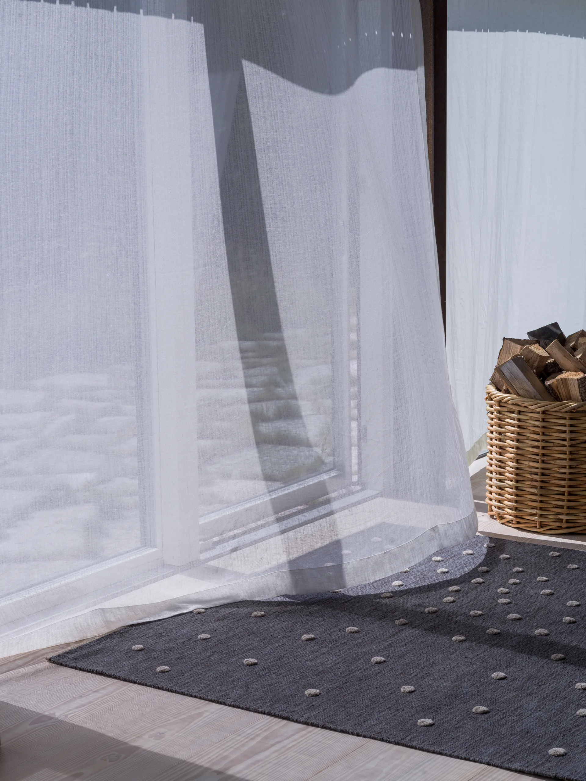 Bula løber, Nearly Black, 80x250 cm Kateha