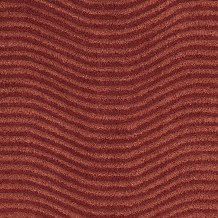 Dunes Wave tæppe - dusty red, 170x240 cm - Kateha
