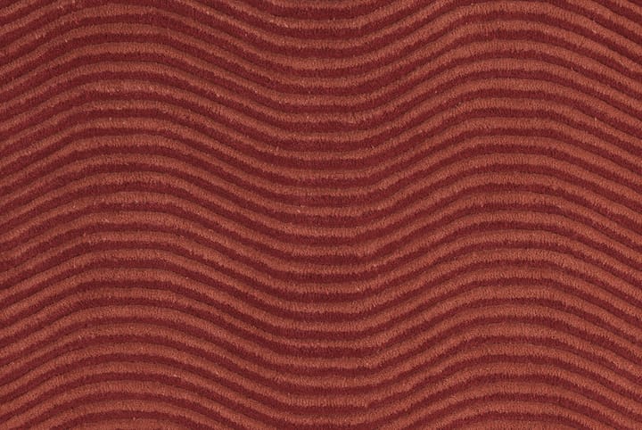Dunes Wave tæppe - dusty red, 170x240 cm - Kateha