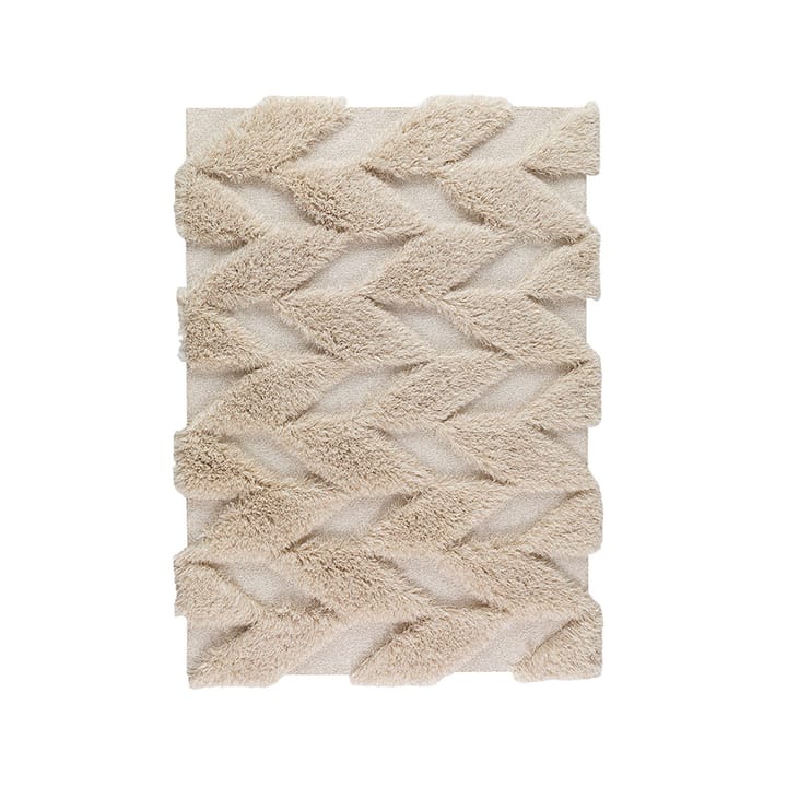 Herringbone Wild tæppe - light beige, 170x240 cm - Kateha