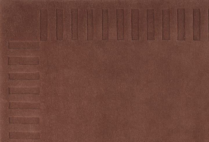 Lea original uldtæppe, Rust-45, 170x240 cm Kateha