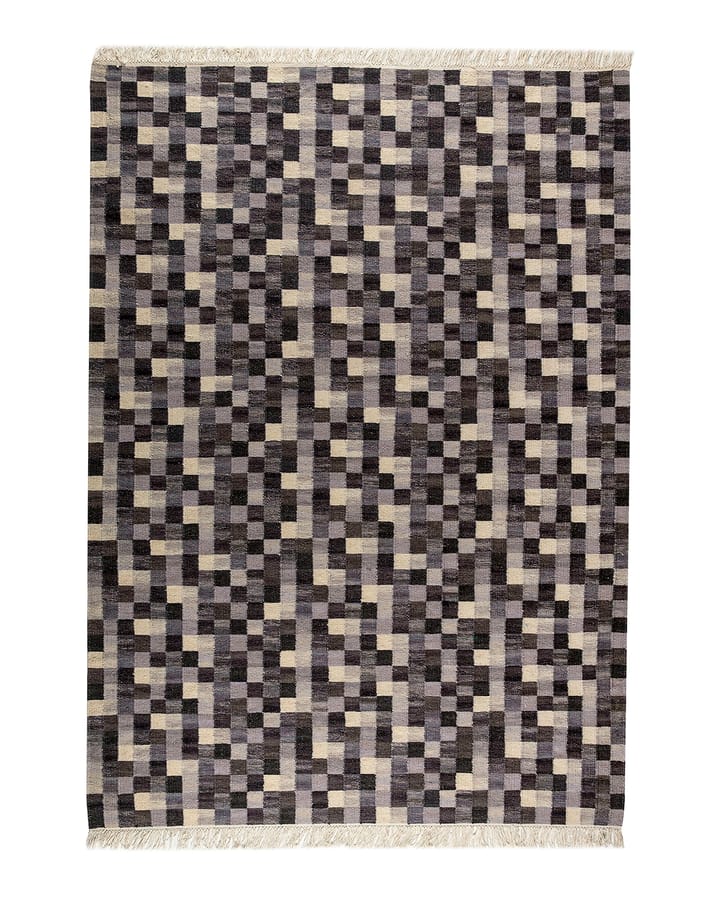 Lille æske håndvævet tæppe grå - 240x170 - Kateha