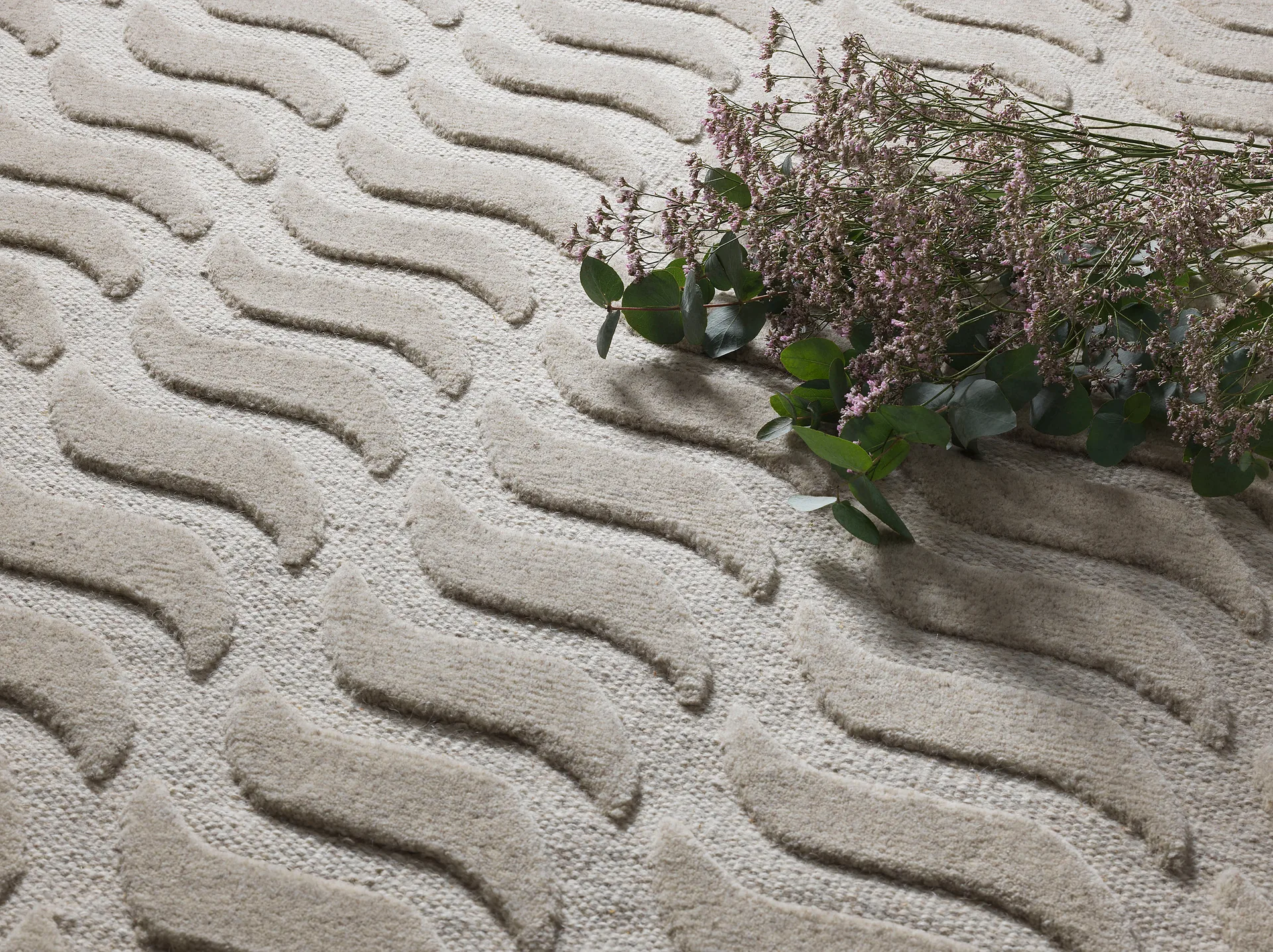 Mimic tæppe, Linen, 200x300 cm Kateha