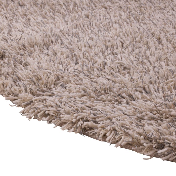 Shaggy tæppe rundt, white/grey, 220 cm Kateha