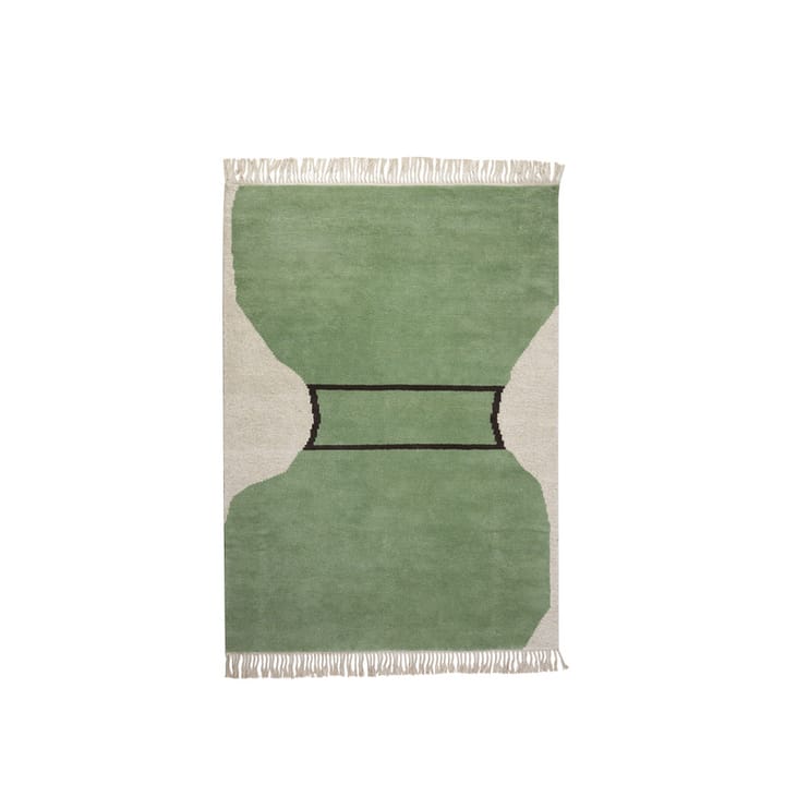 Silhouette flossa tæppe - dusty green, 170x240 cm - Kateha