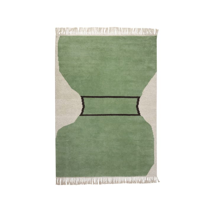 Silhouette flossa tæppe - dusty green, 200x300 cm - Kateha