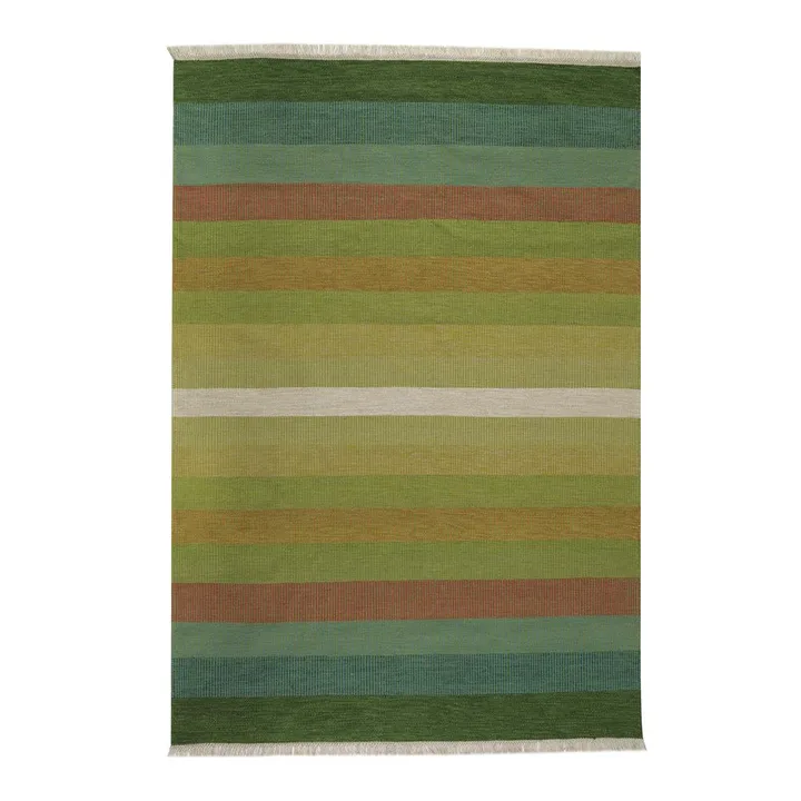 Tofta wave tæppe 170x240 cm - Green - Kateha