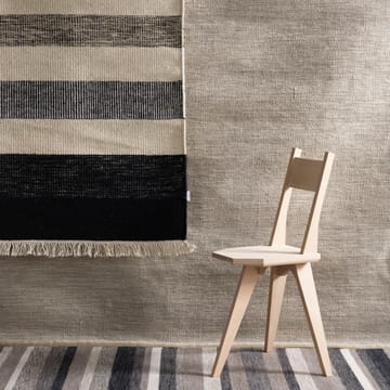 Tofta wave tæppe 200x300 cm - Hvid/Sort - Kateha