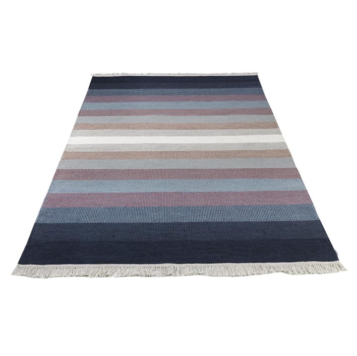 Tofta Wave tæppe 80x250 cm, blå Kateha