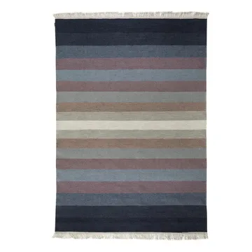 Tofta Wave tæppe 80x250 cm - Blue - Kateha