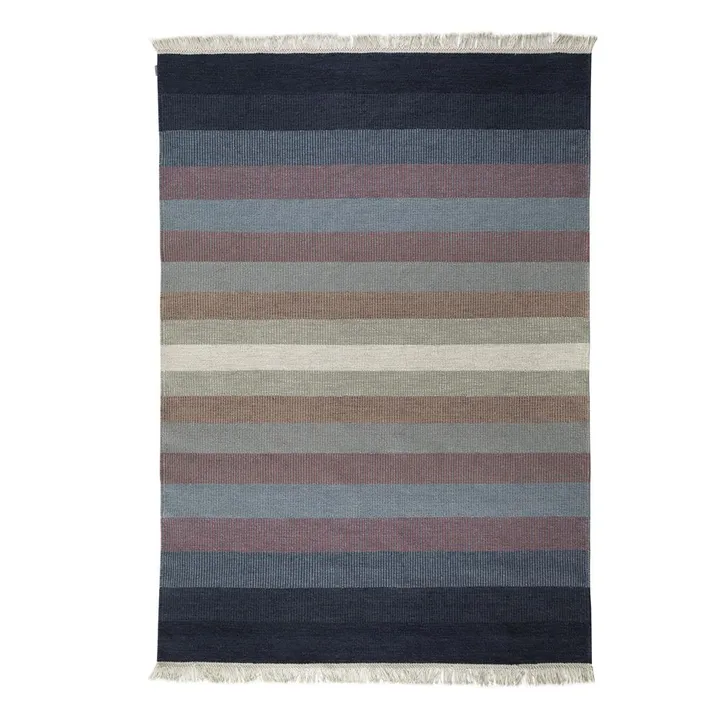 Tofta Wave tæppe 80x250 cm - Blue - Kateha