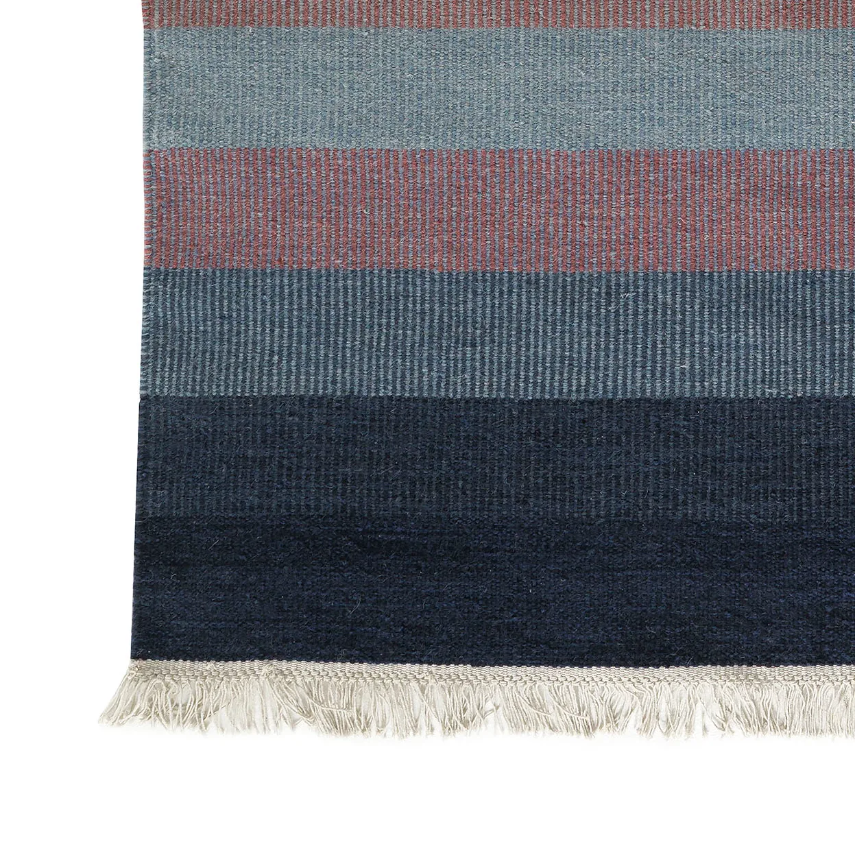 Tofta Wave tæppe 80x250 cm, Blue Kateha