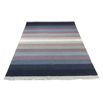 Tofta Wave tæppe 80x250 cm - Blue - Kateha