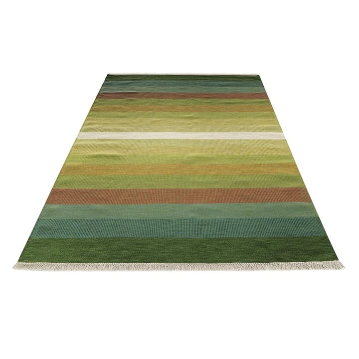 Tofta Wave tæppe 80x250 cm, grøn Kateha