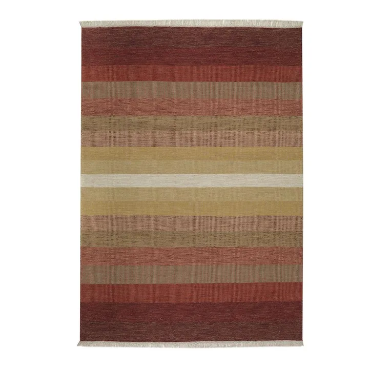 Tofta Wave tæppe 80x250 cm - Red - Kateha