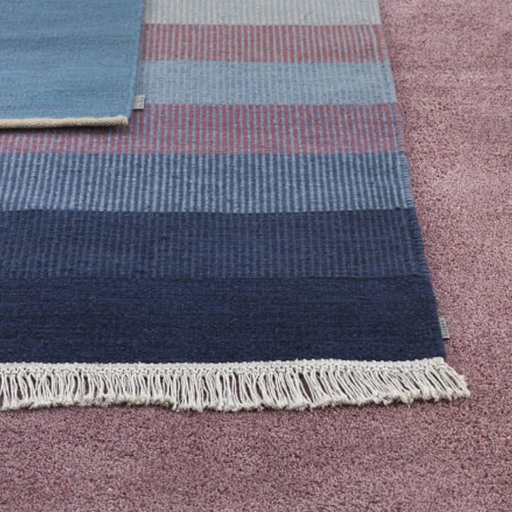 Tofta wave tæppe, rød, 170x240 cm Kateha