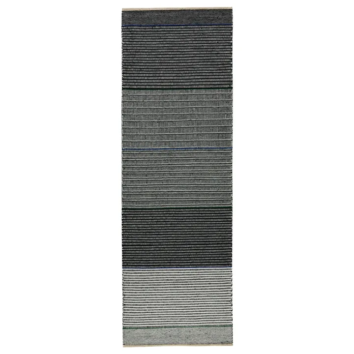 Tribulus One uldtæppe 80x250 cm - Black/white/blue/green - Kateha