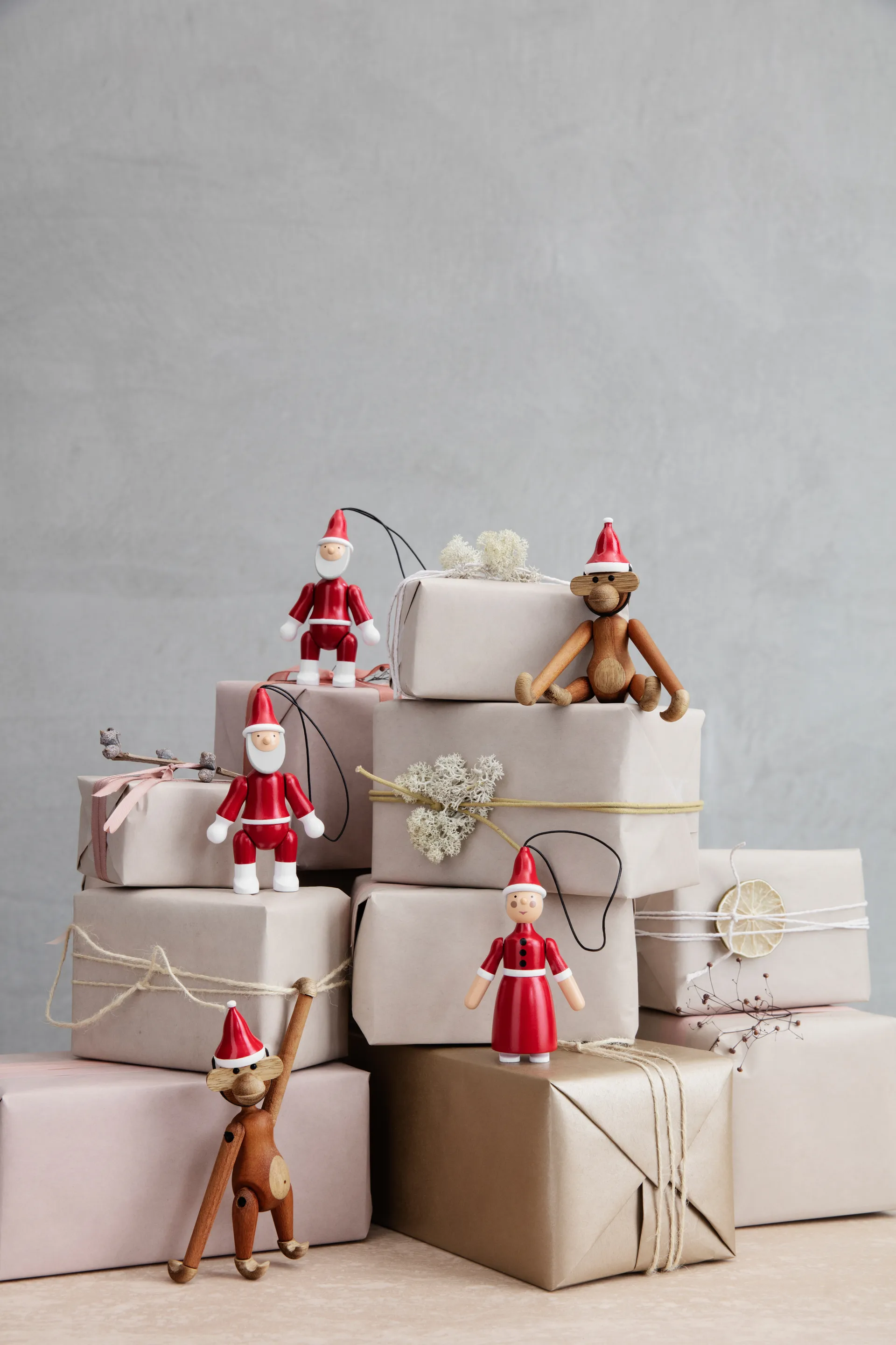 Julemand & Julekone 10 cm, Rød Kay Bojesen Denmark