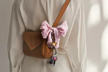 Kaj Bojesen abe nøglering - Teak-limbatræ, sort læder - Kay Bojesen Denmark