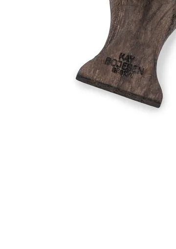 Kaj Bojesen fugl nøglering - Røget eg, sort læder - Kay Bojesen Denmark