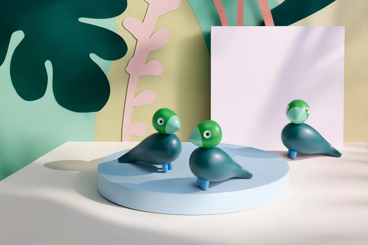 Kaj Bojesen Year Bird 2026 Birk, Mørkegrøn Kay Bojesen Denmark