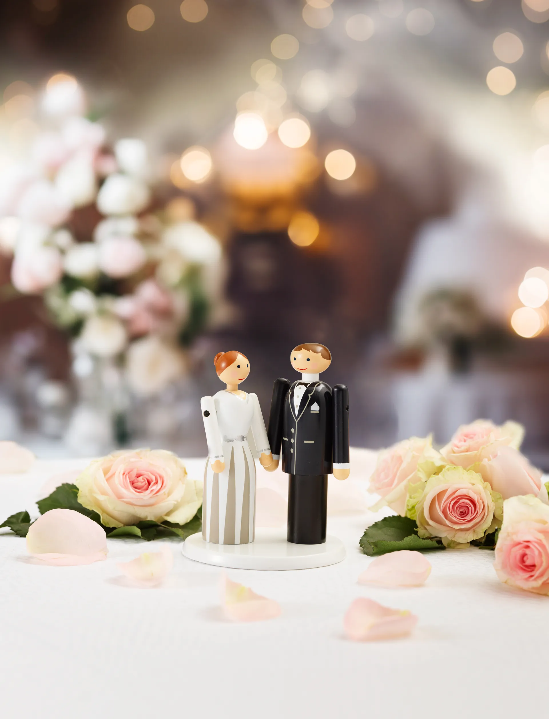 Kay Bojesen brud, Blå-sort-hvid, 12 cm Kay Bojesen Denmark