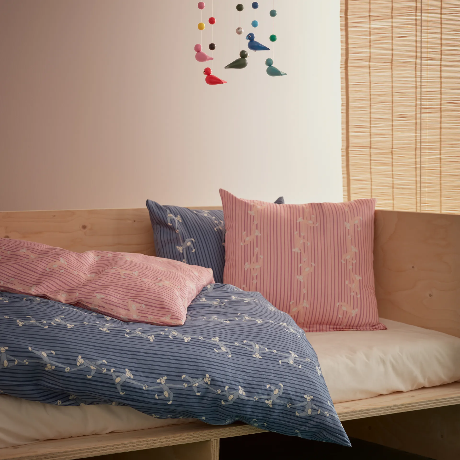 Kay Bojesen dynebetræk sæt abe 100x140 cm, Blå Kay Bojesen Denmark