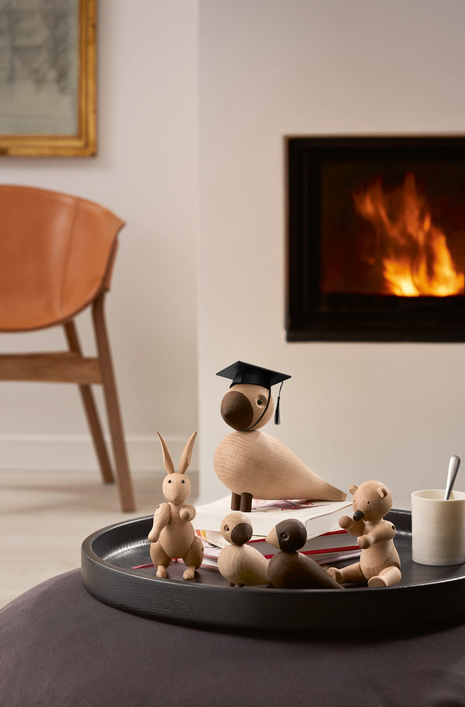 Kay Bojesen eksamenshue til lille abe, Sort Kay Bojesen Denmark