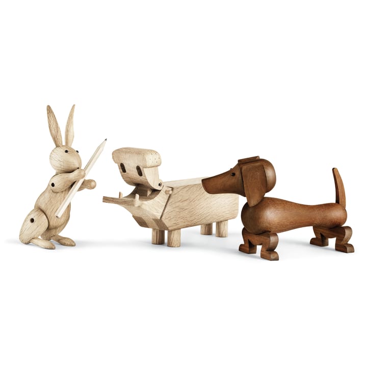 Kay Bojesen hund 18,5 cm, Valnød Kay Bojesen Denmark