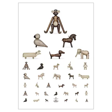 Kay Bojesen plakat dyr - 50x70 cm - Kay Bojesen Denmark