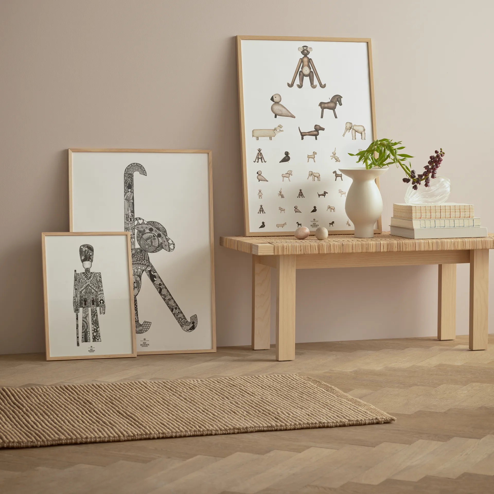 Kay Bojesen plakat dyr, 50x70 cm Kay Bojesen Denmark