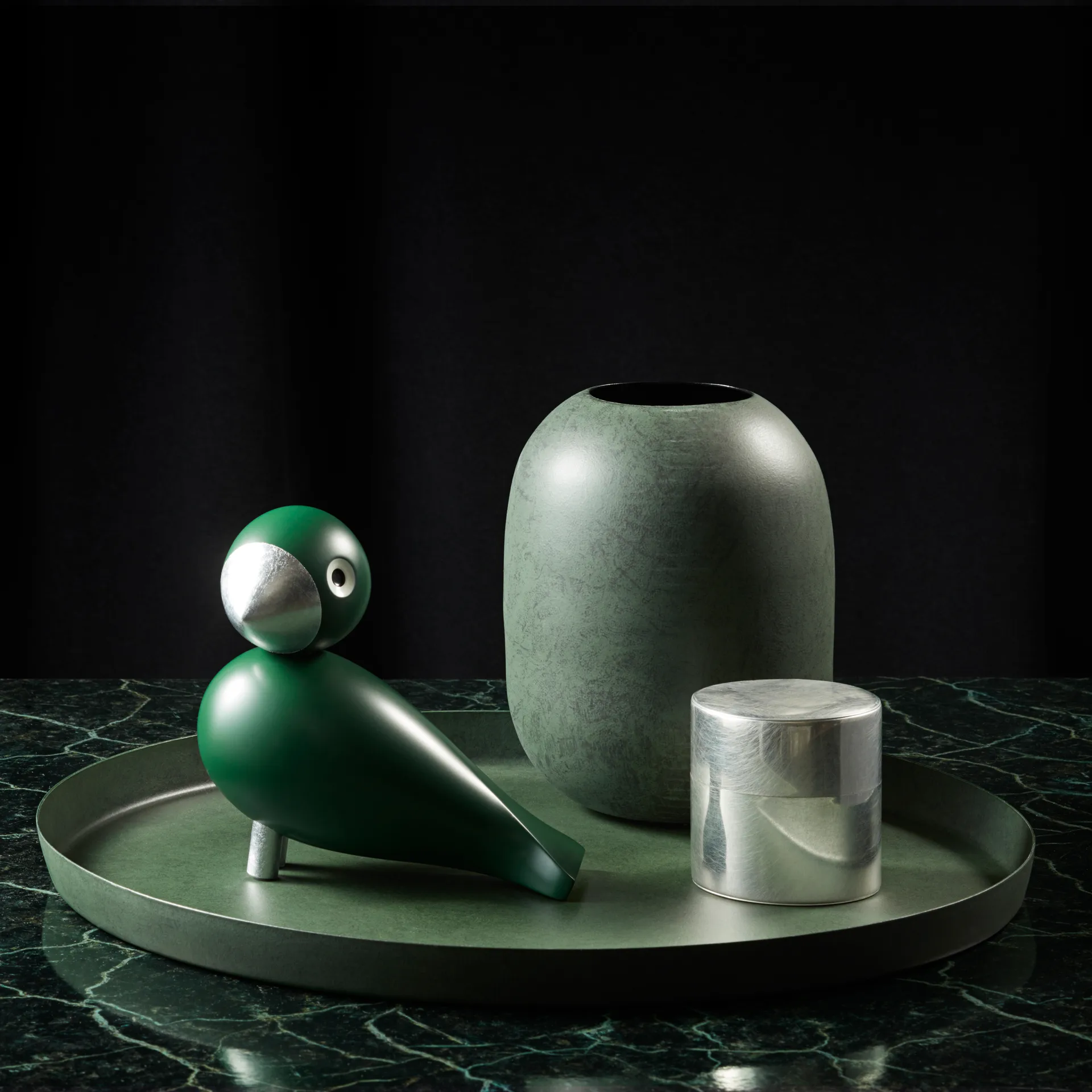 Kay Bojesen sangfugl Georg, Grøn-Sølv Kay Bojesen Denmark