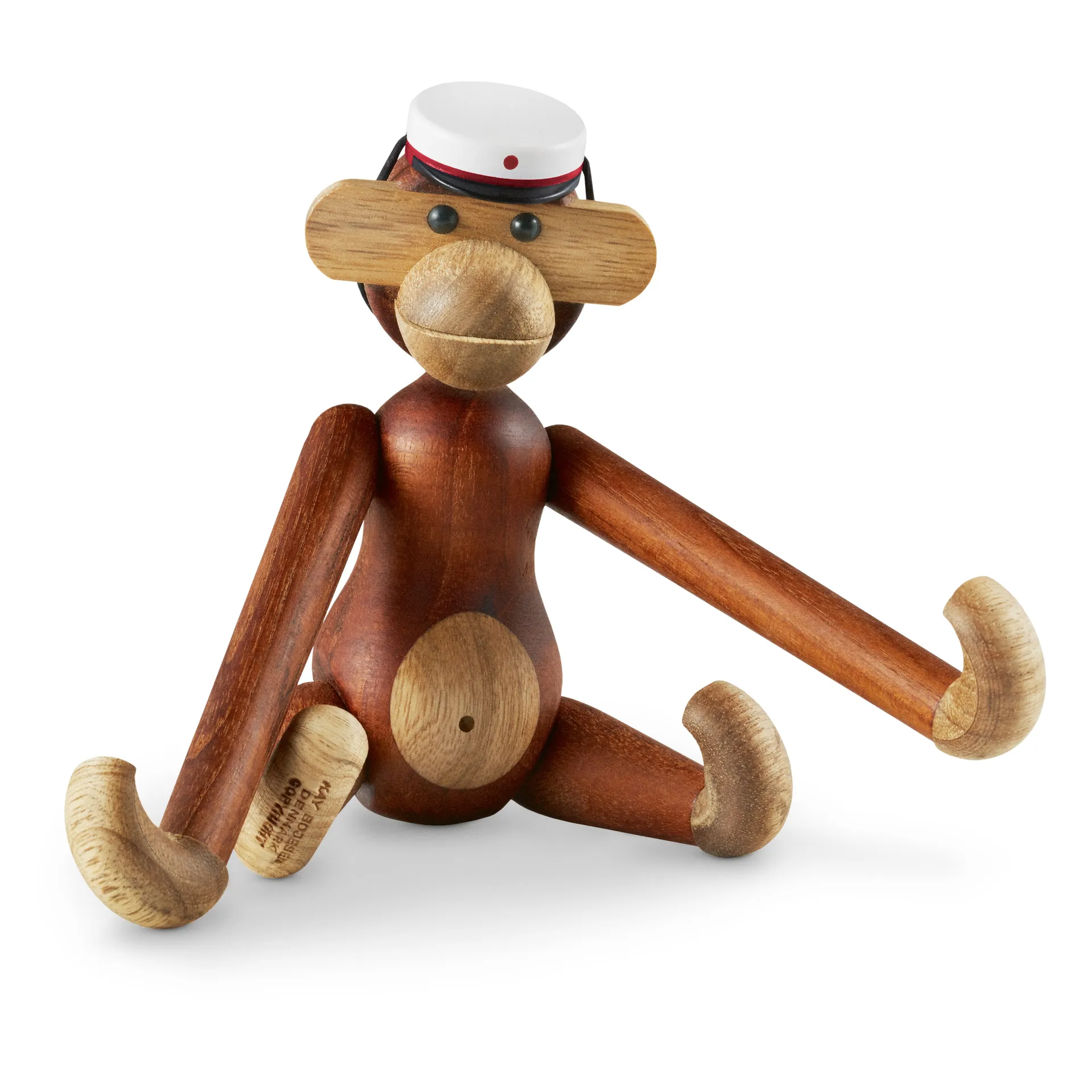 Kay Bojesen studenterhue, lille abe, Hvid-rød Kay Bojesen Denmark