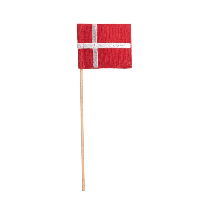 Kay Bojesen tekstilflag til fanebærer mini - Rød/Hvid - Kay Bojesen Denmark
