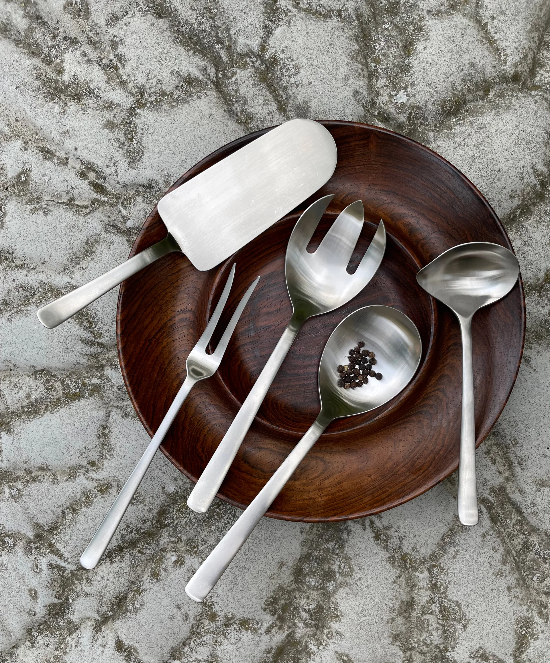 Grand Prix serveringssæt 3 dele, Polished steel Kay Bojesen