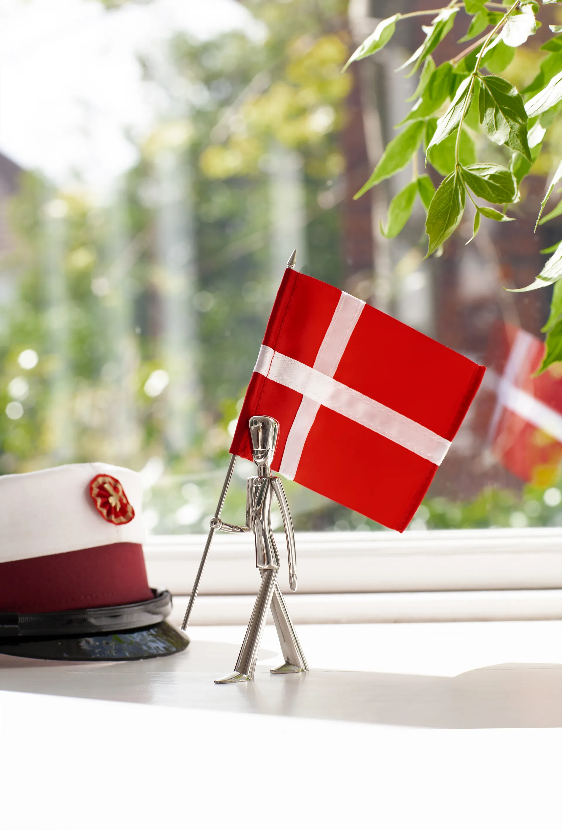 Royal Guard flagbærer figur 18 cm, Polished steel Kay Bojesen