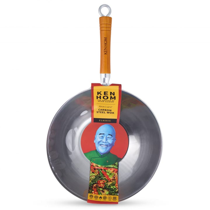 Ken Hom Classic carbon wokpande Ø32 cm, Stål Ken Hom
