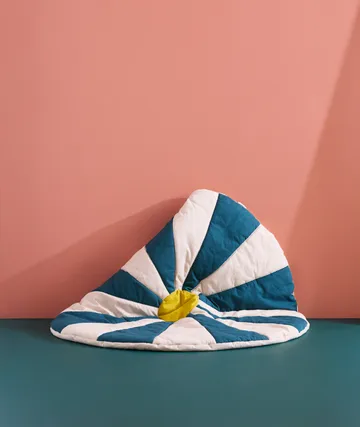 Cirkus legetæppe - Blågrøn, Ø112×2 cm - Kid's Concept