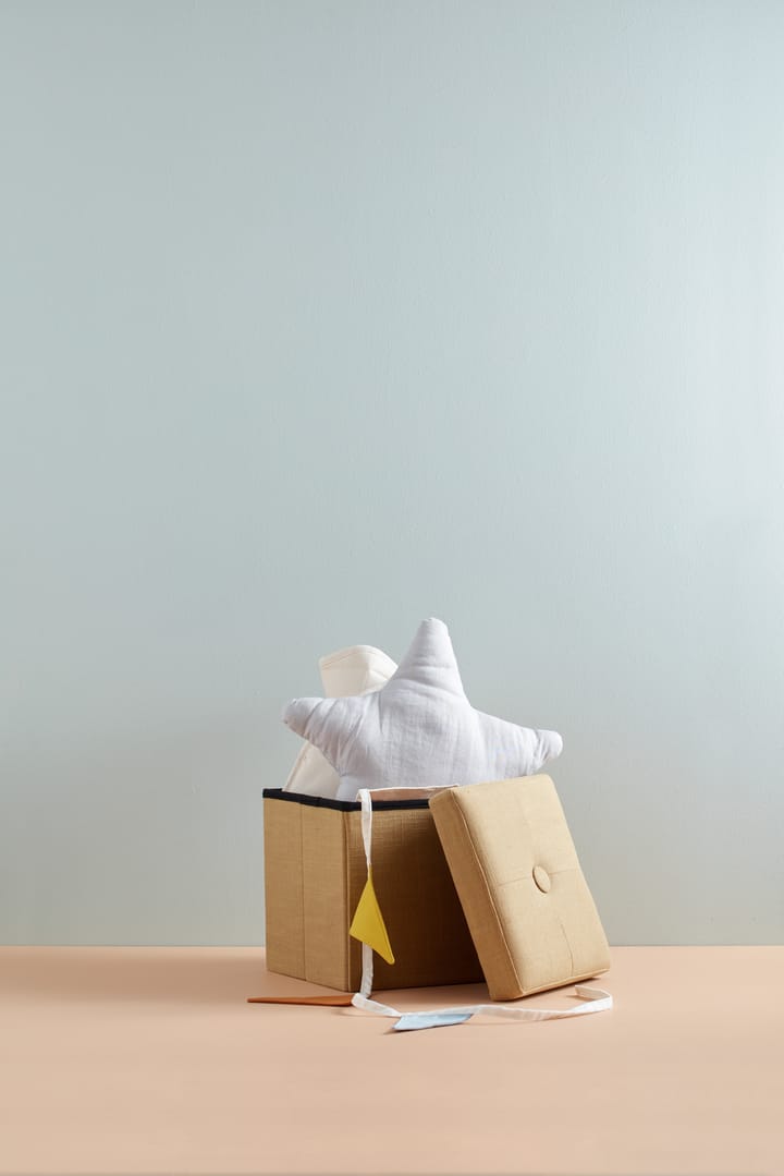 Kid's Base siddepuf med opbevaring, Gul Kid's Concept