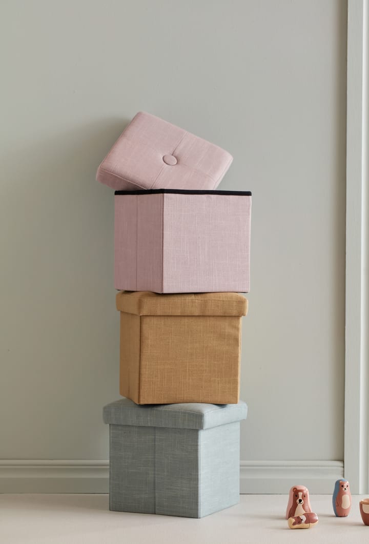 Kid's Base siddepuf med opbevaring, Gul Kid's Concept