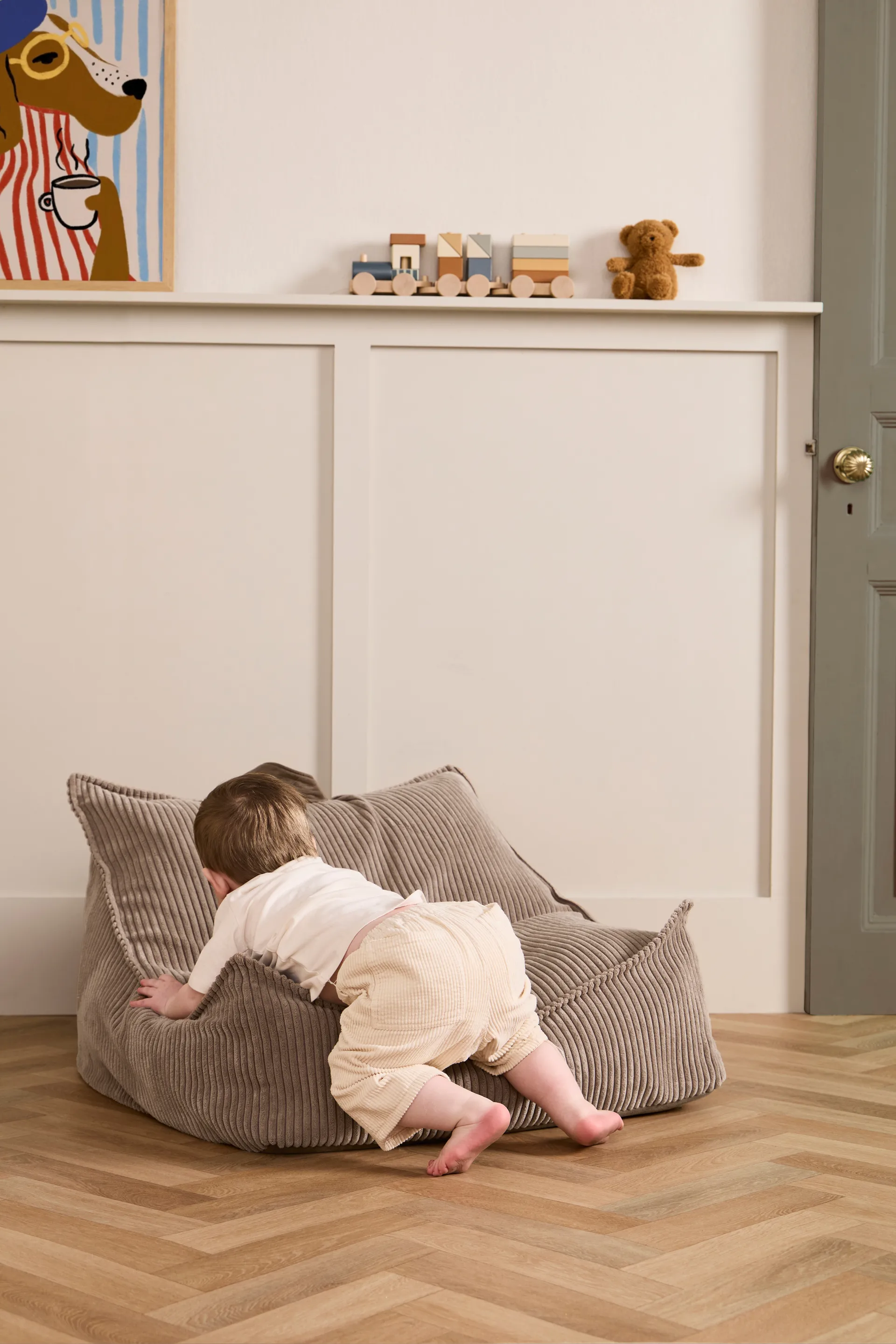 Kid's Base sækkestol, Brun Kid's Concept