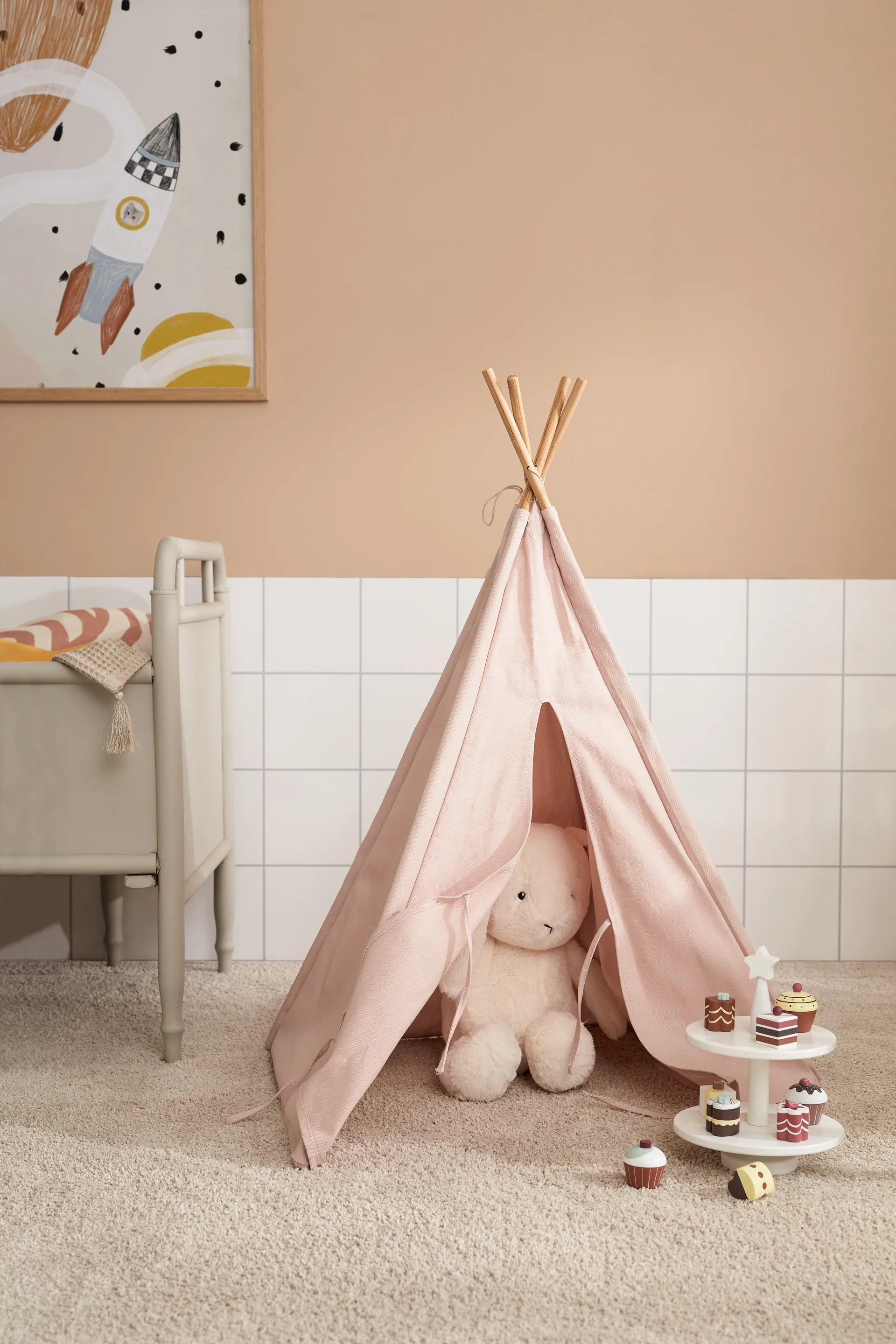 Kid's Base tipitelt mini, Lysrosa Kid's Concept