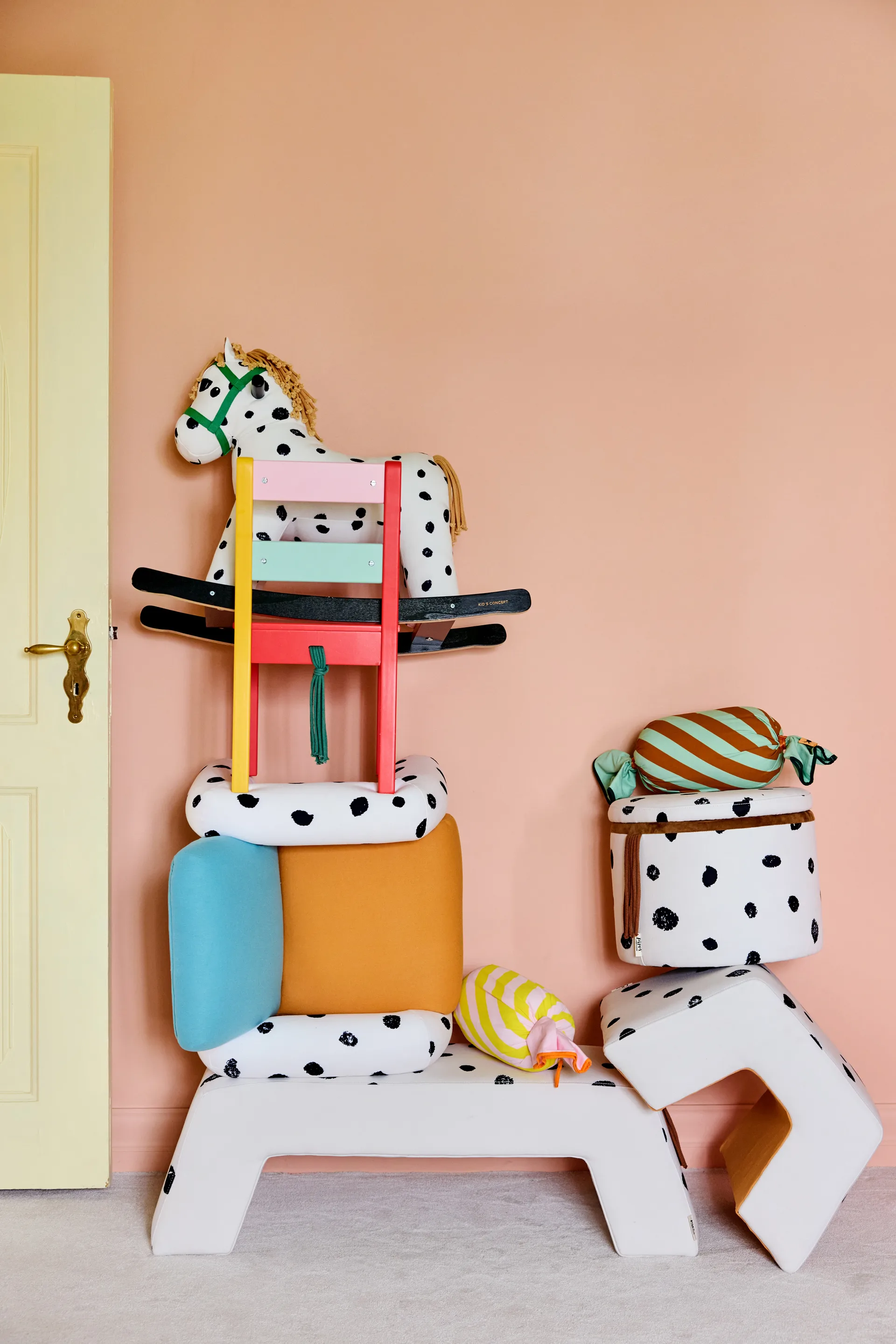 Pippi lænestol, Flerfarvet Kid's Concept